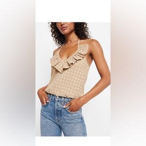 Express Ruffle Halter Top!